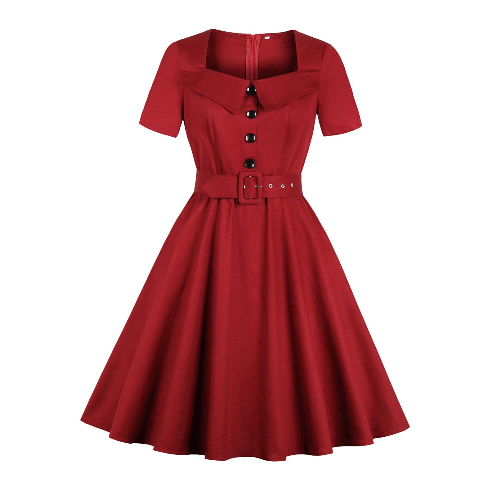 Dresses For Women 2024 Casual Plus Size Short Sleeved Vintage Dress ...