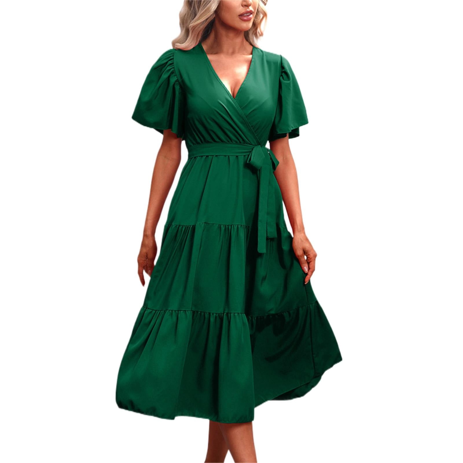 Dresses For Women 2024 Casual Spring Fashion Lace Dress Party Halfleeve