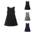thumbnail image 1 of Dresses for Teen Girls Formal Dresses for Girls Girls Dresses Casual Summer Outfit Ruffled A Line Sleeveless Dress For Kids Toddler Teens Everyday Wear, 1 of 4
