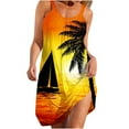 thumbnail image 1 of Dresses for Women 2025 Swing Dresses for Women Knee Length Summer Sleeveless Sundress Women's Sexy Vintage Round Neck Sleeveless Printing Party Dresses Loose Dress Y2k Maxi Dress, 1 of 4