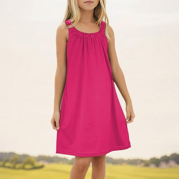 Dresses for Girls Beach Swim Cover Up Summer Sleeveless Tank Kids Outfits