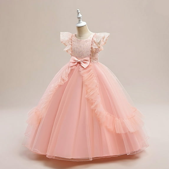 Dresses for Girls Casual Birthday Girl Dress Kids Girls Fancy Dress 7-8 Years