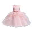 thumbnail image 1 of Dresses for Girls Formal Toddler Kid Lace Sleeveless Princess Dress Gown Party Tulle Clothes Sun Dress, 1 of 6