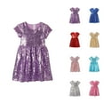 thumbnail image 1 of Dresses for Girls Girls Formal Dresses Girl Dress Baby Toddlers Sequin Dress Kids Party Dress Bridesmaid Wedding Gown, 1 of 9
