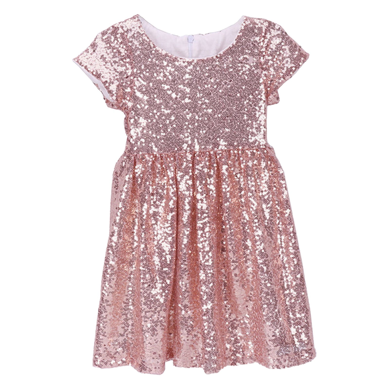 slim fit dress slacks Metallic Rose Sequins Bridesmaid Dresses with Short Sleeves – loveangeldress