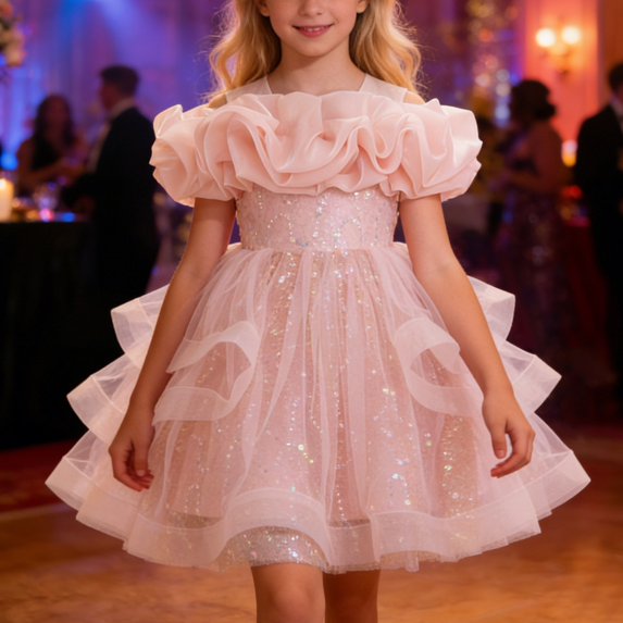 Dresses for Girls Summer Birthday Dress for Girls Toddler Junior Dresses for Girls 2T