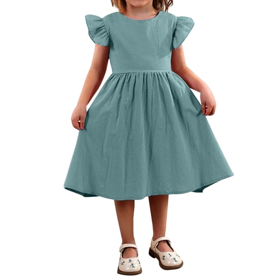 Dresses for Girls Summer Birthday Girl Dress Kids Easter Dresses for Girls 5-6 Years