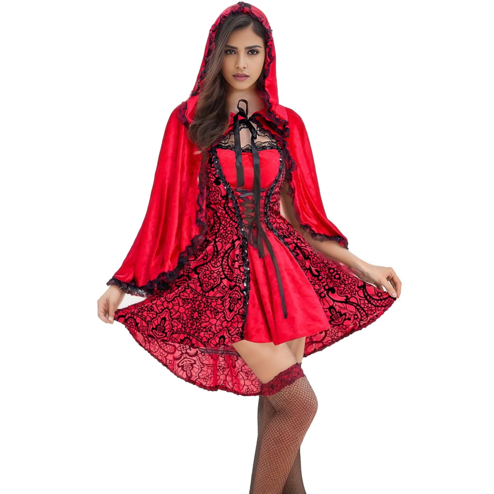 Dresses For Women 2023 Song Cape Little Red Riding Hood Roleplay 