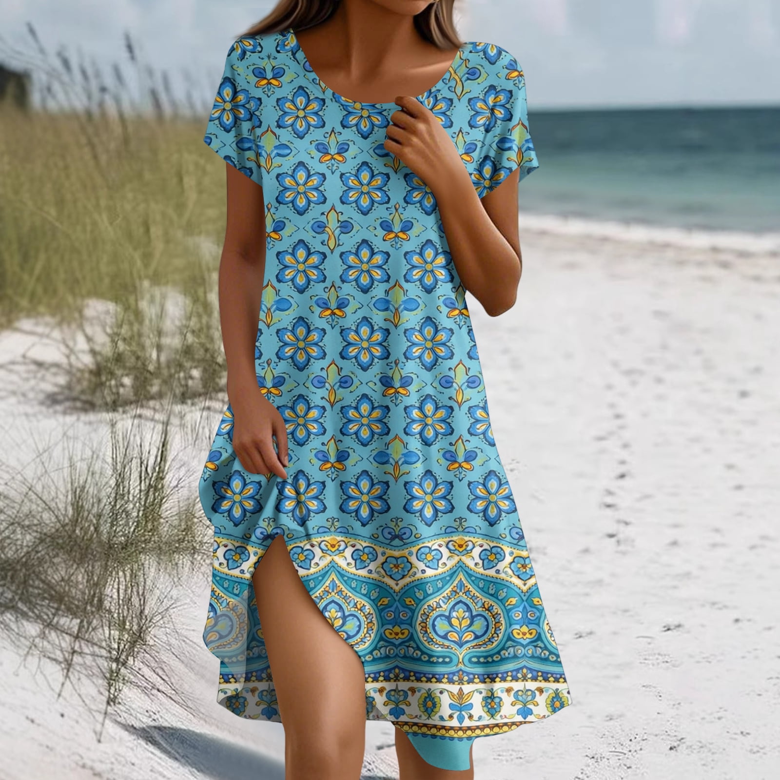Dresses for Women 2026 Casual Summer Tshirt Dress Wedding Guest Dresses ...