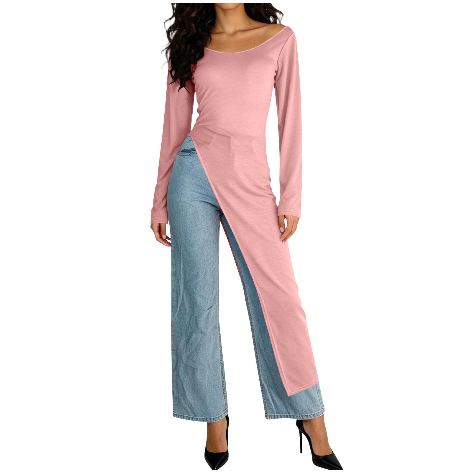 Dresses for Women 2026 Elegant Classy Long-Sleeve Asymmetrical Dress ...