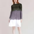 thumbnail image 1 of Women's Loose Dresses Fashion Women Round-Neck Long Sleeve Solid Color High Waist Shirt Dress, 1 of 6