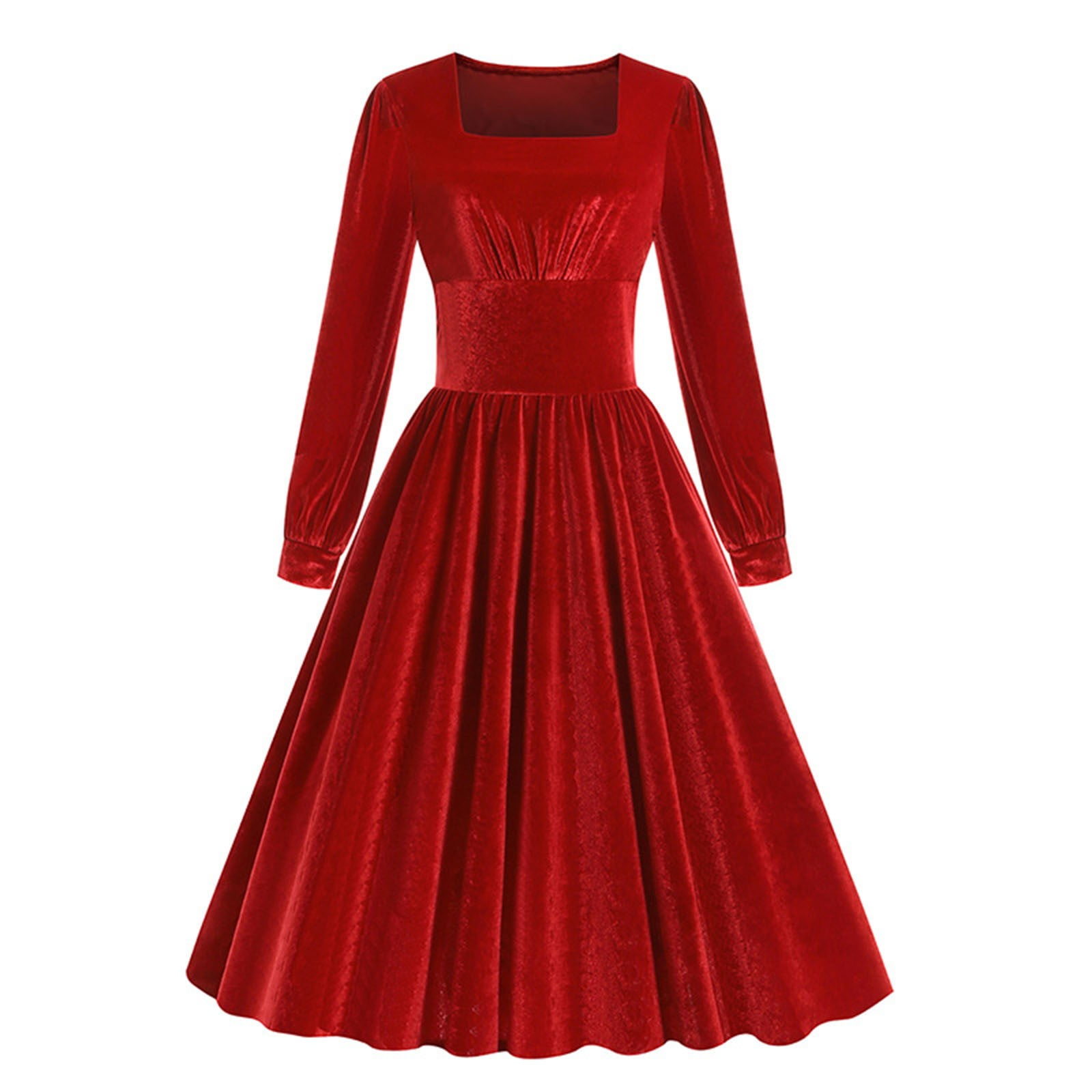 Dresses for Women Velvet Dress for Women 50s Vintage Cocktail Swing ...