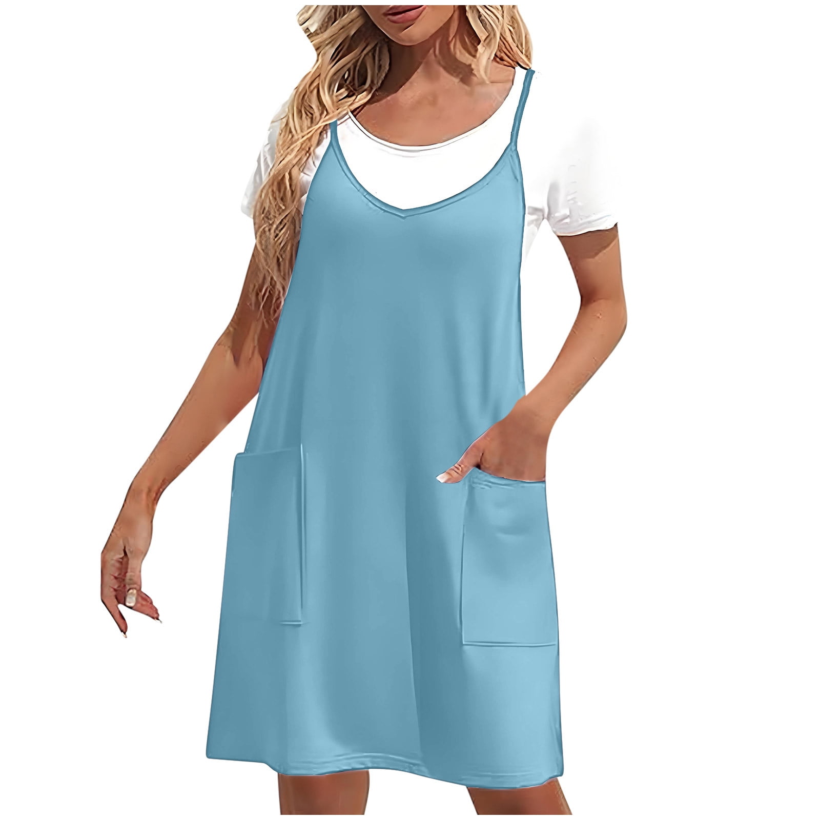 Dresses for Women Women's 2025 Spring/Summer New Fake Two Piece Double