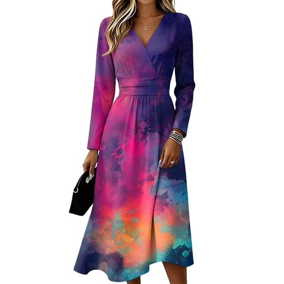 Dresses for Women Wrap a Line Maxi Dress Maxi Dress for Wedding Guest, Graduation, Party