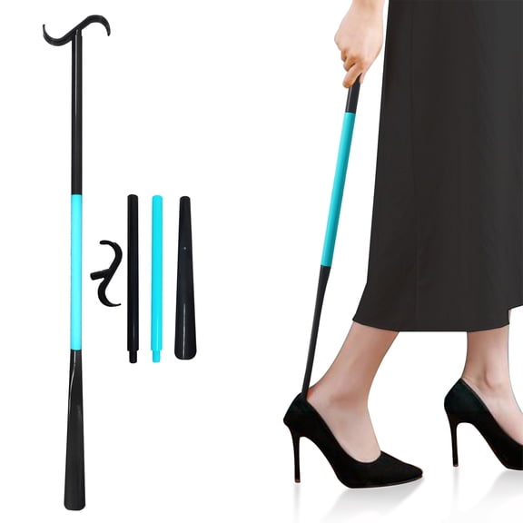 Dressing Aid Stick for Elderly Disabled Long Handle Durable Multi Purpose Assist Tool No Bend Needed