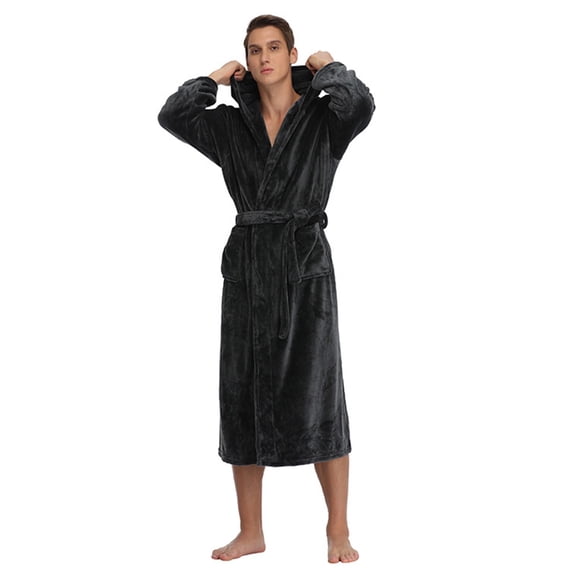 Dressing Gown Womens Hooded, Bathrobes  Women Mens Luxury Ladies Nightgowns Long Robes Lightweight Soft  Flannel Plush Bath Robe Kimono Couples Bathrobe Warm Sleepwear
