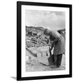 thumbnail image 1 of Art.com Dressing Slate at Trebarwith Slate Quarry, Cornwall, 1959 Photographic Print by Michael Walters, Black Frame Wall Art, 32" x 40", 1 of 5