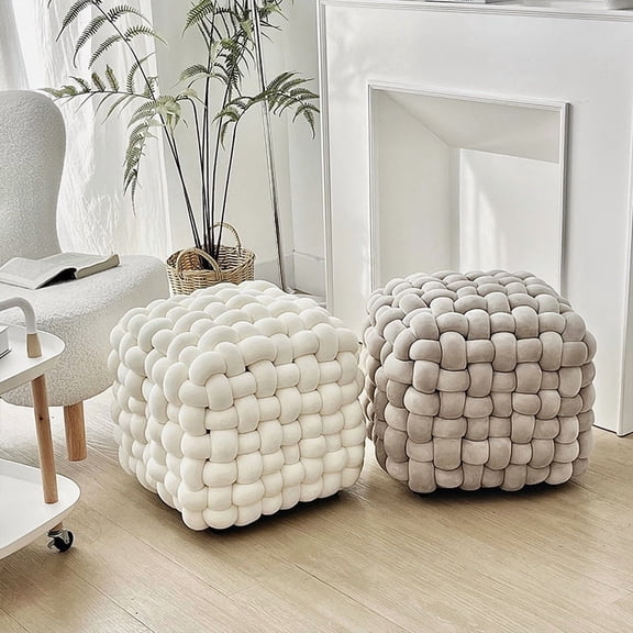 Dressing Stool, Living Room Coffee Table Stool, Footrest, Leg Rest, Sofa Stool, Doorstep Shoe Changing Stool