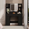 thumbnail image 1 of Dressing Table With Cool White Mode For Bedroom Use 2 Hidden Shelves And Drawers, 1 of 6