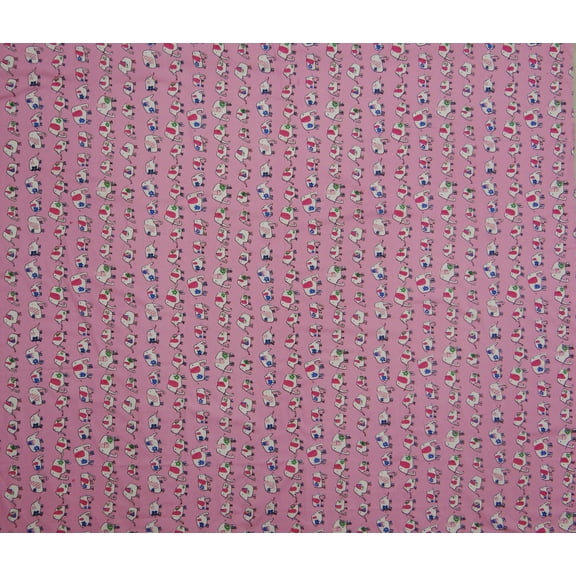Dressmaking Elephant Pattern Crafting Cotton Fabric 58" Inches Sewing By The Yard