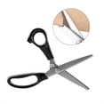 thumbnail image 1 of Pinking Shears Scissors for Fabric, Craft Scissors Decorative Edge, Zig Zag Scissors with Serrated Cutting Edge, Professional Sewing Pinking Shear for Fabric/Leather/Paper Craft, 1 of 7