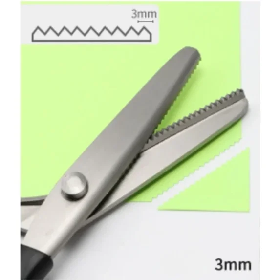 Triangle Pattern Scissors Dressmaking zig zag cut Tailor's Scissors Sewing Shears Stainless Steel ...
