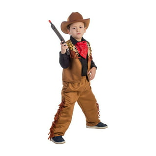 Authentic Western Gunslinger Brown Cowboy Hat Fancy Dress With Optional  Poncho