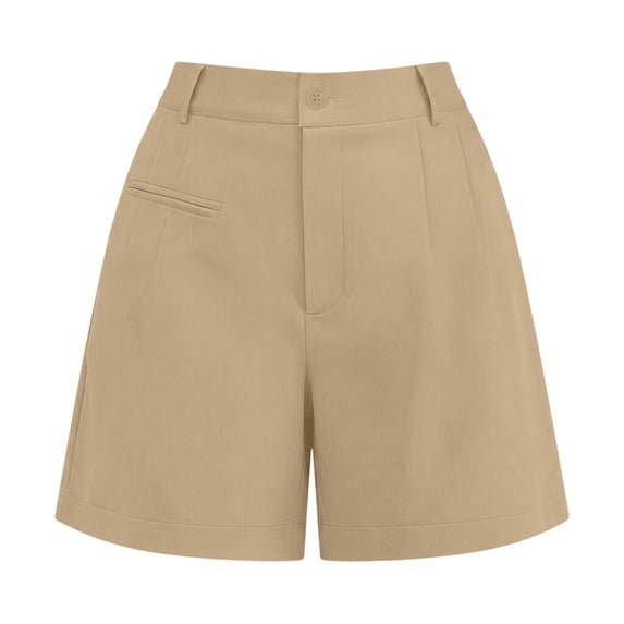 Dressy 2026 Summer Shorts For Women Elastic High Waisted Wide Leg Business Casual Work Shorts With Pockets Office Professional Pants