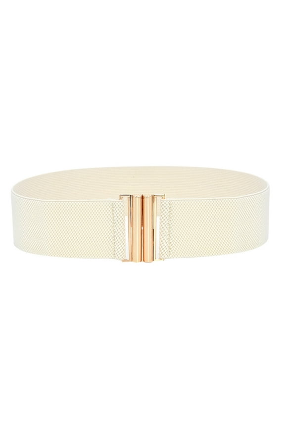 Dressy Belts for Women, Audhol Fashion Lady Wide Belts Women Wide Elastic Belt Buckle Waist Dress Stretch Women's Belt Beige One Size
