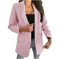 thumbnail image 1 of Dressy Blazers for Women Long Sleeve Open Front Suit Jackets Lightweight Casual Blazer Outerwear Work Clothes Ladies Clothes, 1 of 7