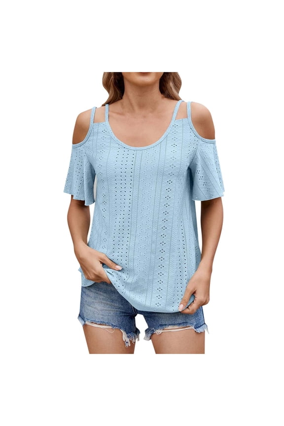 Dressy Blouses for Women Work Professional Shirts for Women Trendy Summer Teens Generic Womens Tops Hide Belly