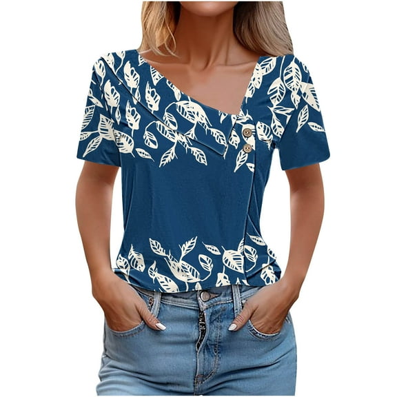 Dressy Blouses for Women Work Professional Short Sleeve Shirts for Women V Neck Semi Formal Shirts Yellow