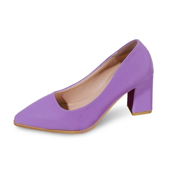 Dressy High Heels for Women Square Toe Pumps Women Heels Style Women's High Heels Comfortable Breathable On Casual Solid Color For Daily Wear Versatile Fashion Shoes With Round Toe Design