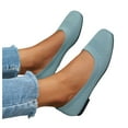 thumbnail image 1 of Dressy Shoes for Women 2025 Comfortable Square Toe Ballet Flats Soft Casual Work Slip on Walking Low Heels, 1 of 6