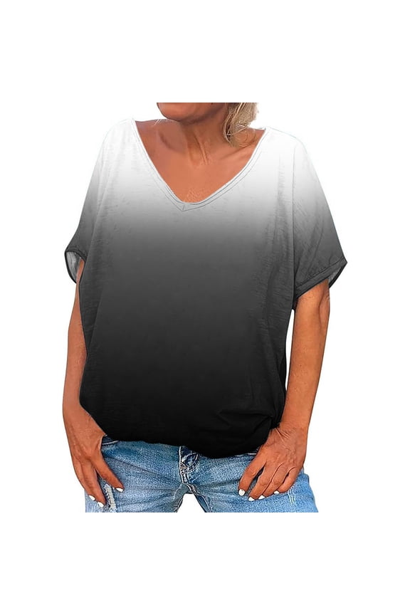 Dressy Summer Tops for Women 2025 Plus Size Womens Shirts Summer Clothes for Women Over 50