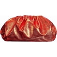 thumbnail image 1 of Dressy Vegan Leather Clutch Purse for Women, Soft Pleated PU Evening Purse for Weddings, Proms, 1 of 5