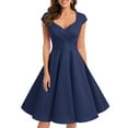 thumbnail image 1 of Dressystar Women 1950s Retro Vintage Short Dress Female Cocktail Party Swing Dress, 1 of 7