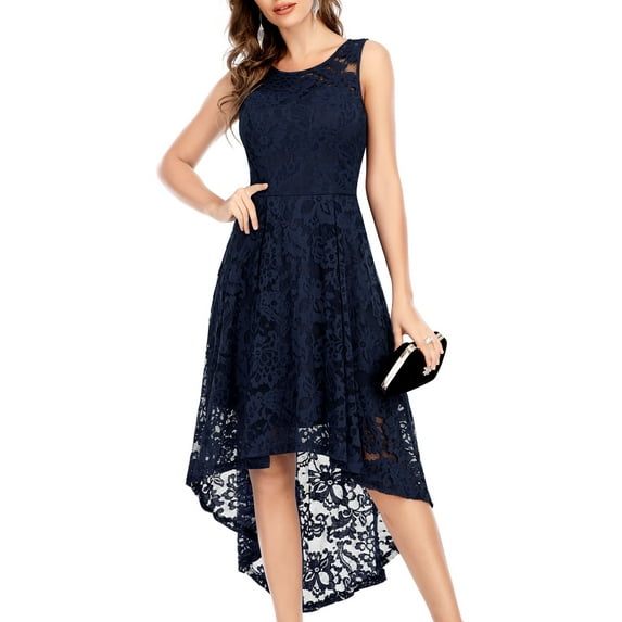 Dressystar Women Floral Lace Homecoming Dresses Female Knee-Length Cocktail Party Dress