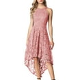thumbnail image 1 of Dressystar Women Halter Floral Lace Cocktail Party Dress Female Knee Length Bridesmaid Dress, 1 of 10