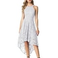 thumbnail image 1 of Dressystar Women Halter Floral Lace Cocktail Party Dress Female Knee Length Bridesmaid Dress, 1 of 8