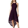 thumbnail image 1 of Dressystar Women Halter Floral Lace Cocktail Party Dress Female Knee Length Bridesmaid Dress, 1 of 10