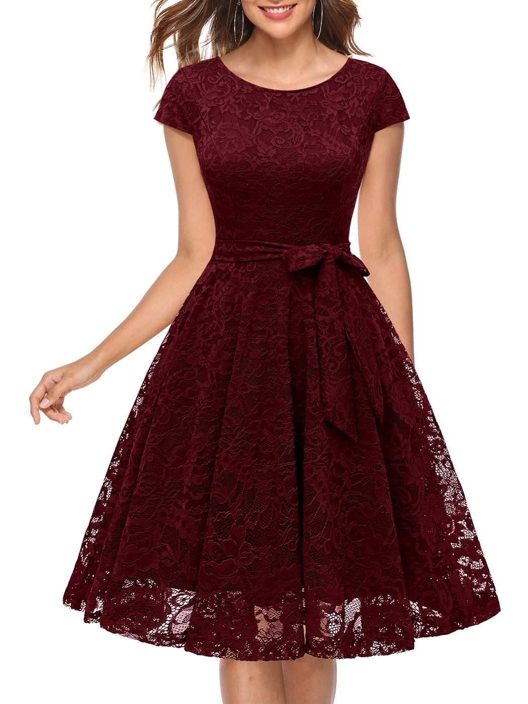 Women's Short Lace Dress Short Lace Country Wedding Dresses For Women  Wear Boots