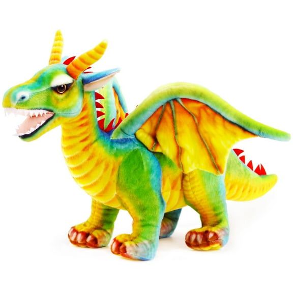 Drevnar the Dragon | 26 Inch Stuffed Animal Plush | By TigerHart Toys