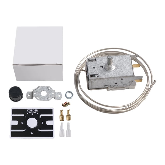 Drevon Refrigerator Thermostat Controller 3 Pin Connections Probe Length Regulates Temperature for Cooling Equipment K50 90 cm