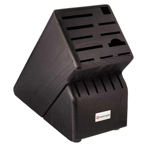 Drevy 17-Slot Black Knife Storage Block