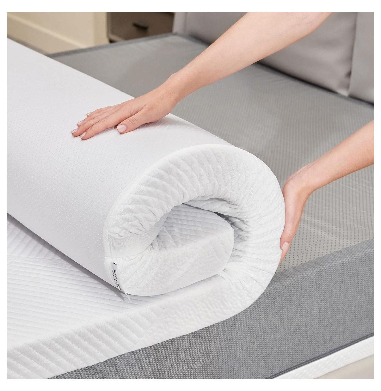 Drevy 2 Inch Cooling Gel Memory Foam Mattress Topper for Hot Sleepers