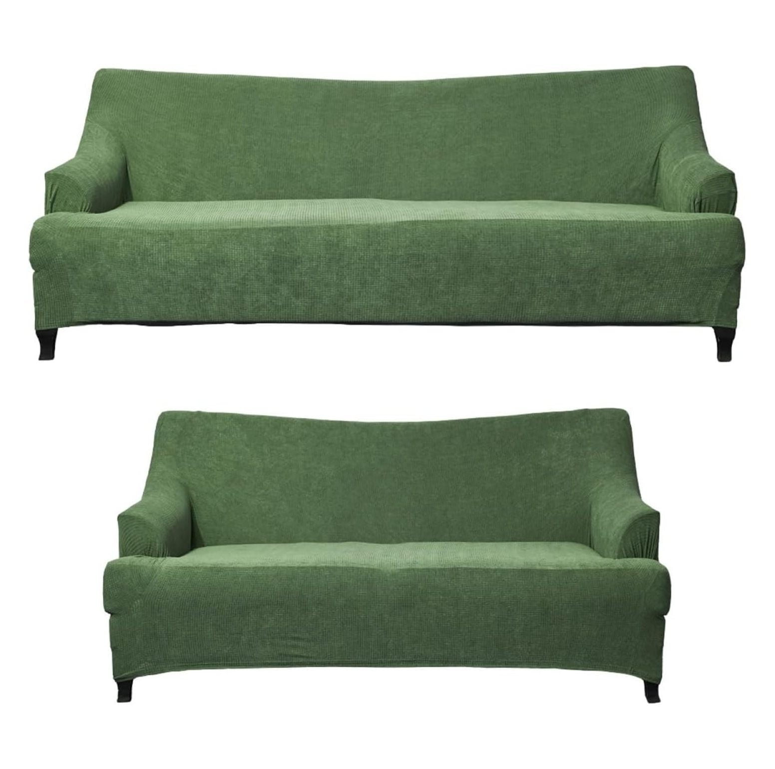 Drevy 2 Pieces Sofa & loveseat Cover 4 Way Stretch to fit Slipcover