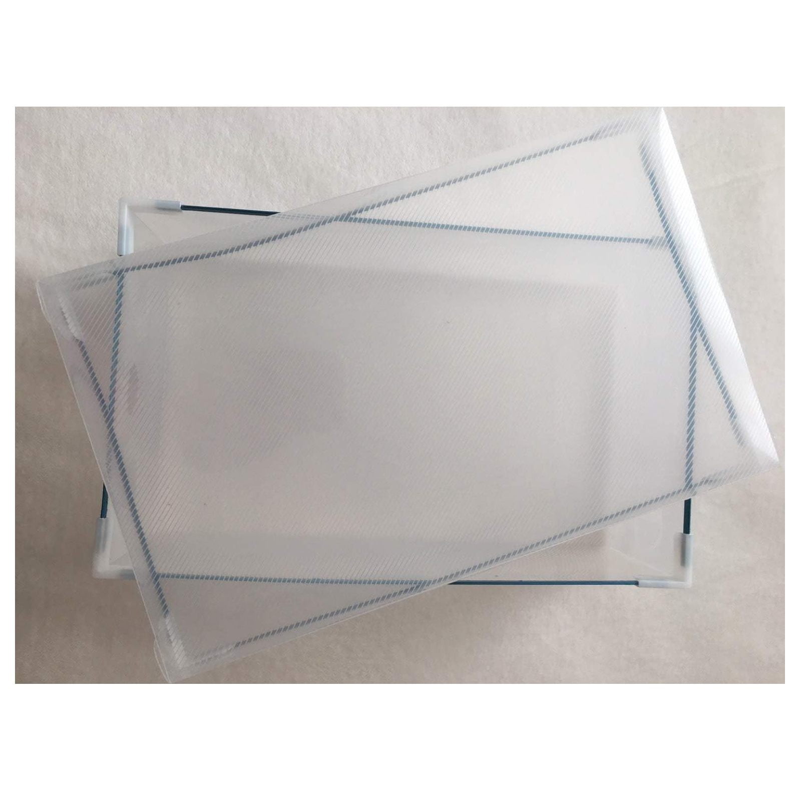 Drevy 20 Pack Plastic Shoe Size Storage Top Lid Boxes Container for Closet Organizer