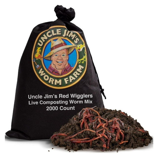 Drevy 2000 Count Red Wiggler Worms