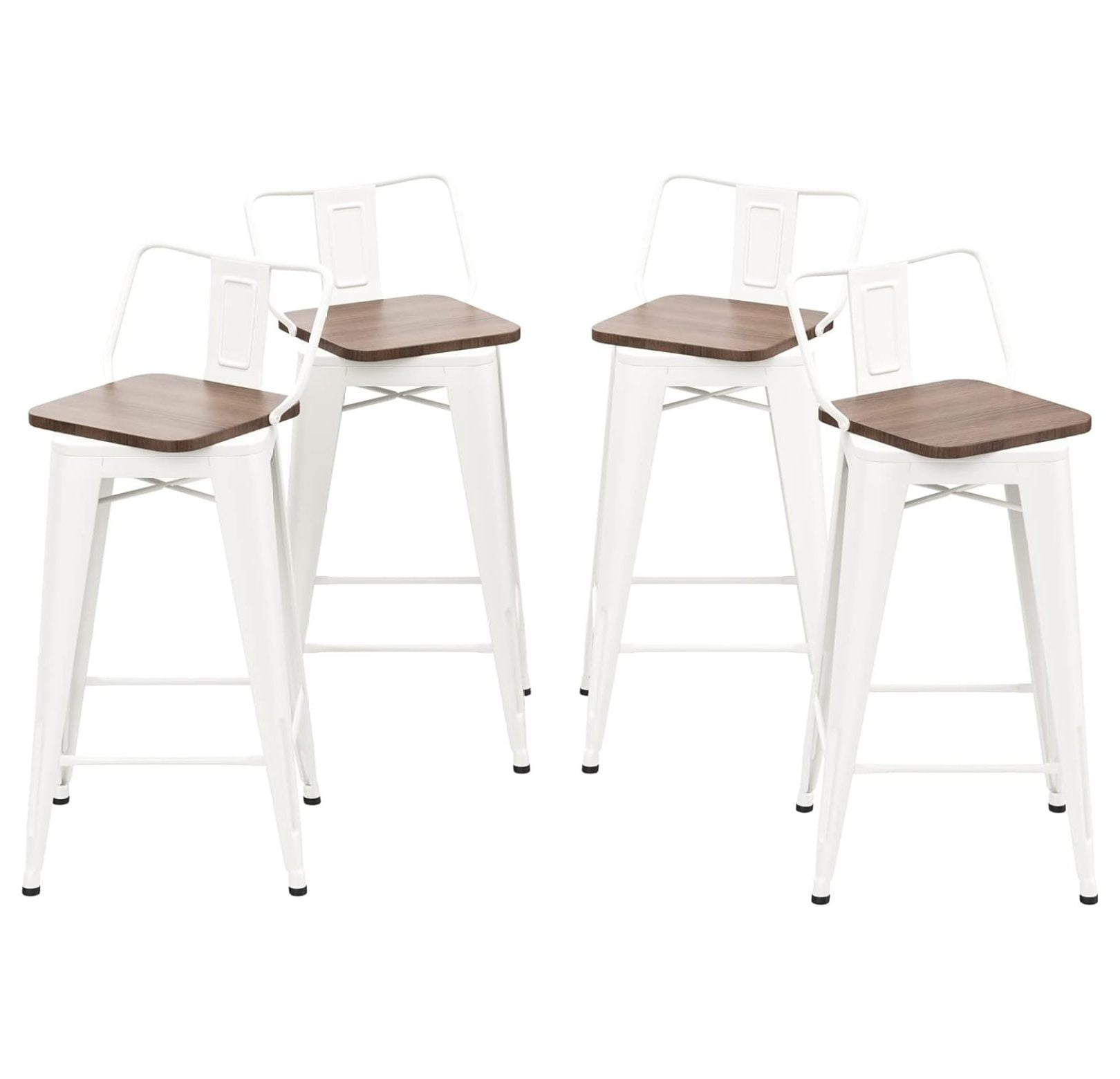 Drevy 24 Inch Swivel Bar Stools Set of 4 Counter Height Swivel Bar ...